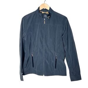 Dana Buchman black full zip windbreaker jacket size small S B151